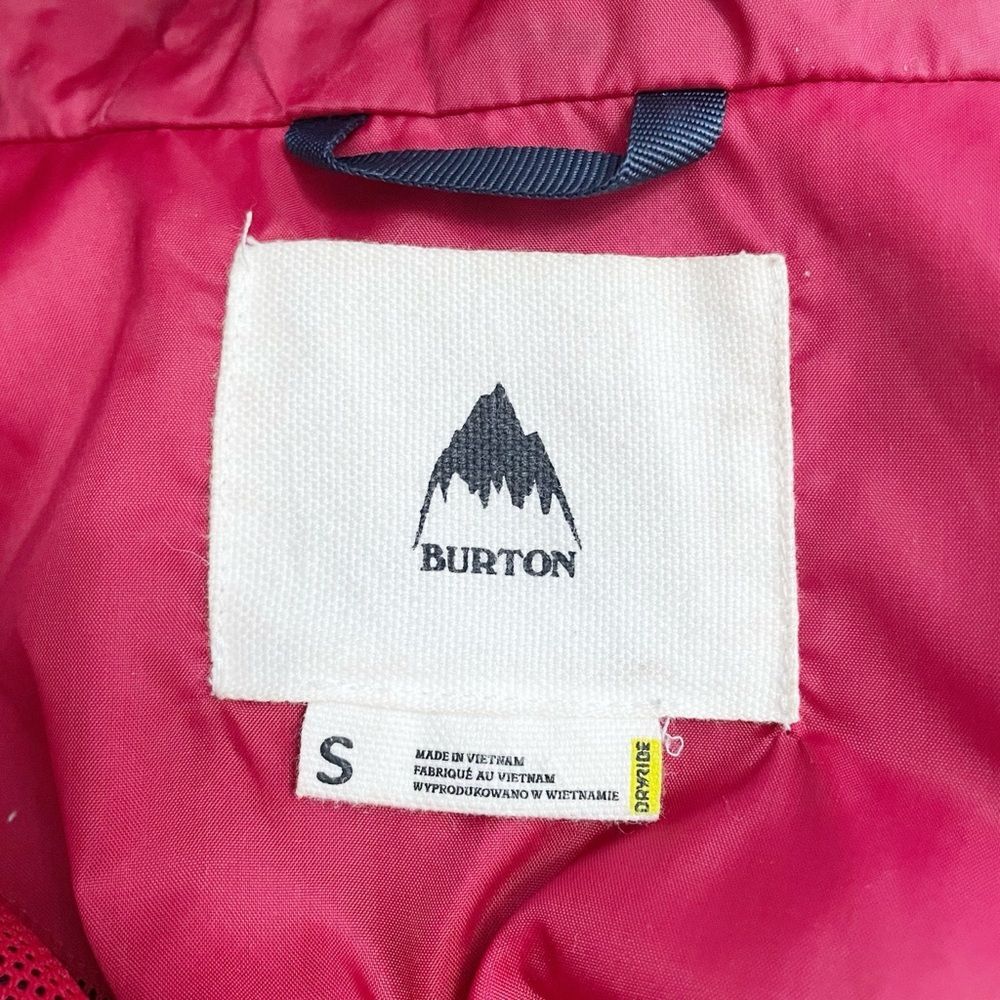 Burton DryRide Hooded Raincoat Windbreaker Navy Blue Size Small Anorak Jacket - Picture 10 of 12